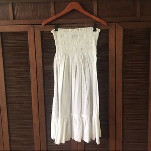 White strapless sundress Victoria’s Secret